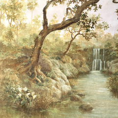 LA CASCADE AUX OISEAUX (120x90cm)